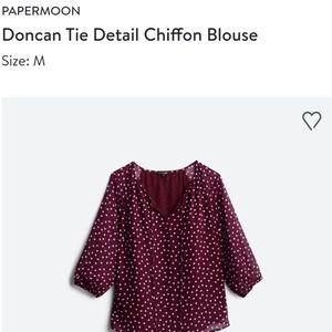 Stitch Fix Papermoon Tie Detail Blouse